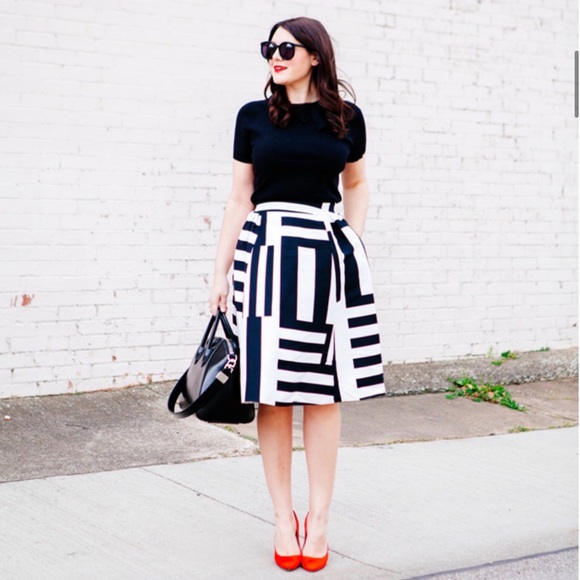 kate spade Dresses & Skirts - Kate Spade multi stripe midi skirt new with tags